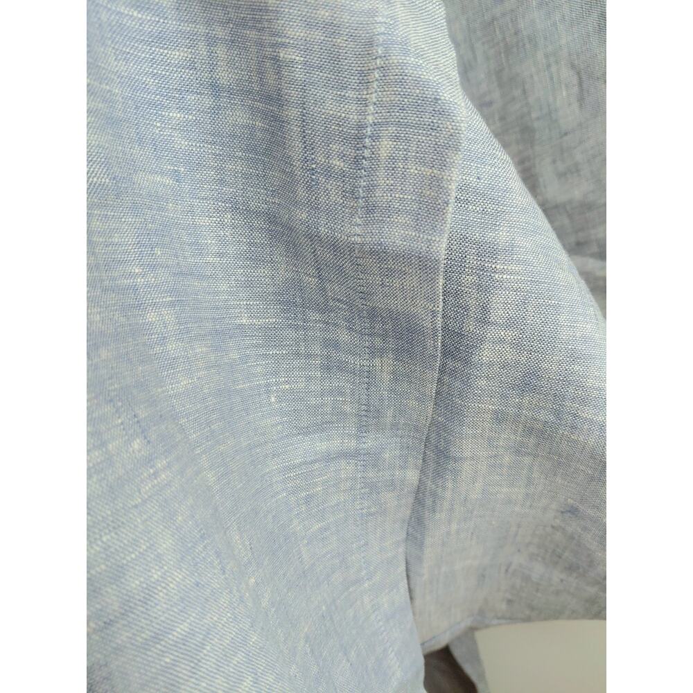 LINTICO NWT Light Blue 100% Europ Linen Wide Leg Drawstring Pants Size XL Luxury - Picture 5 of 15